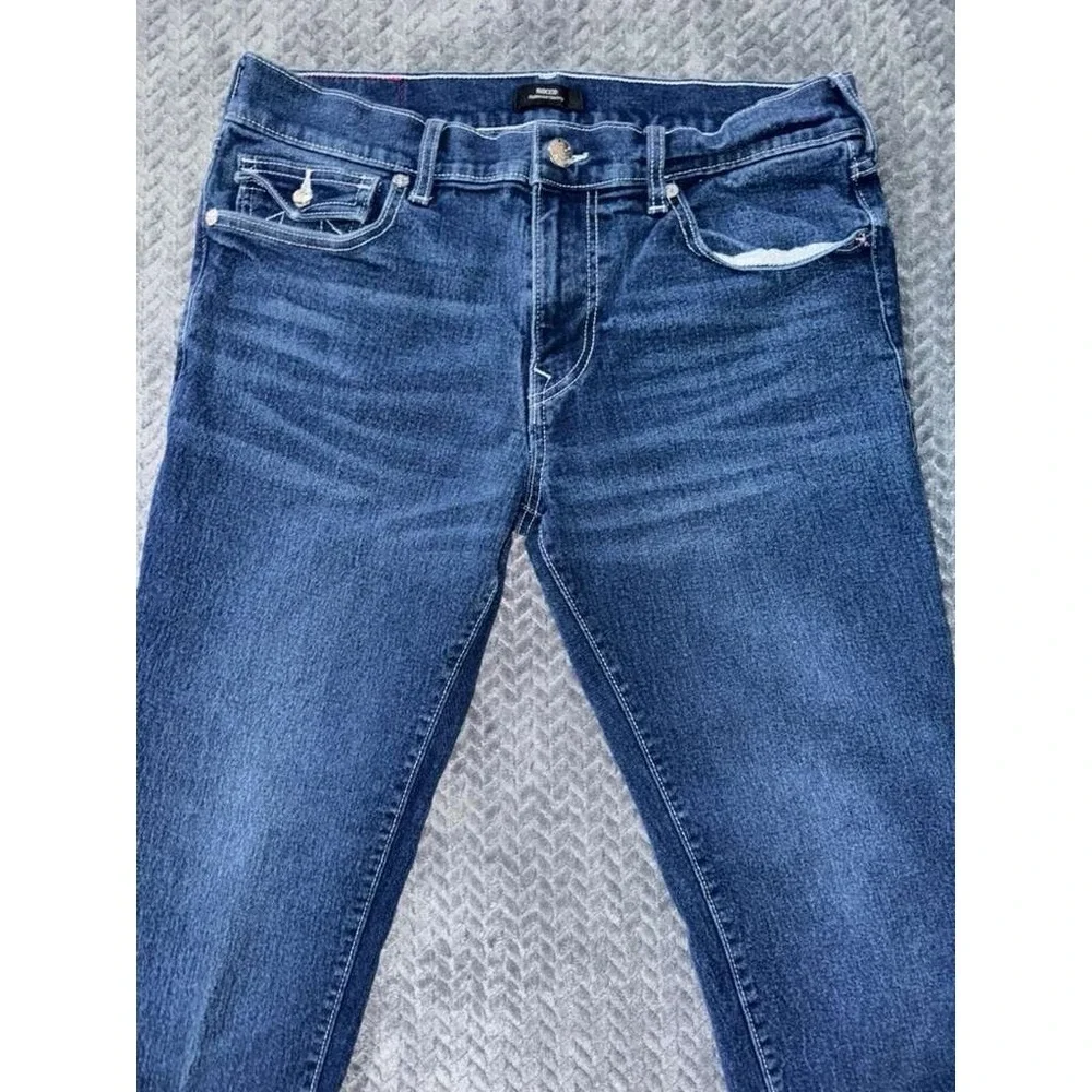 True Religion Mens Rocco Relaxed Skinny Jean Blue Denim Size 34